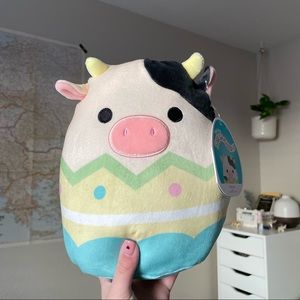 Squishmallows Connor the Cow 8" Stuffed Plush Easter Collection